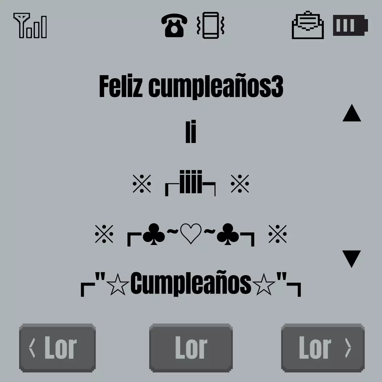 Un tuit gris y retro de feliz cumpleaños