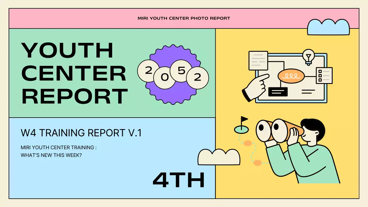Yellow Retro Youth Report Presentation