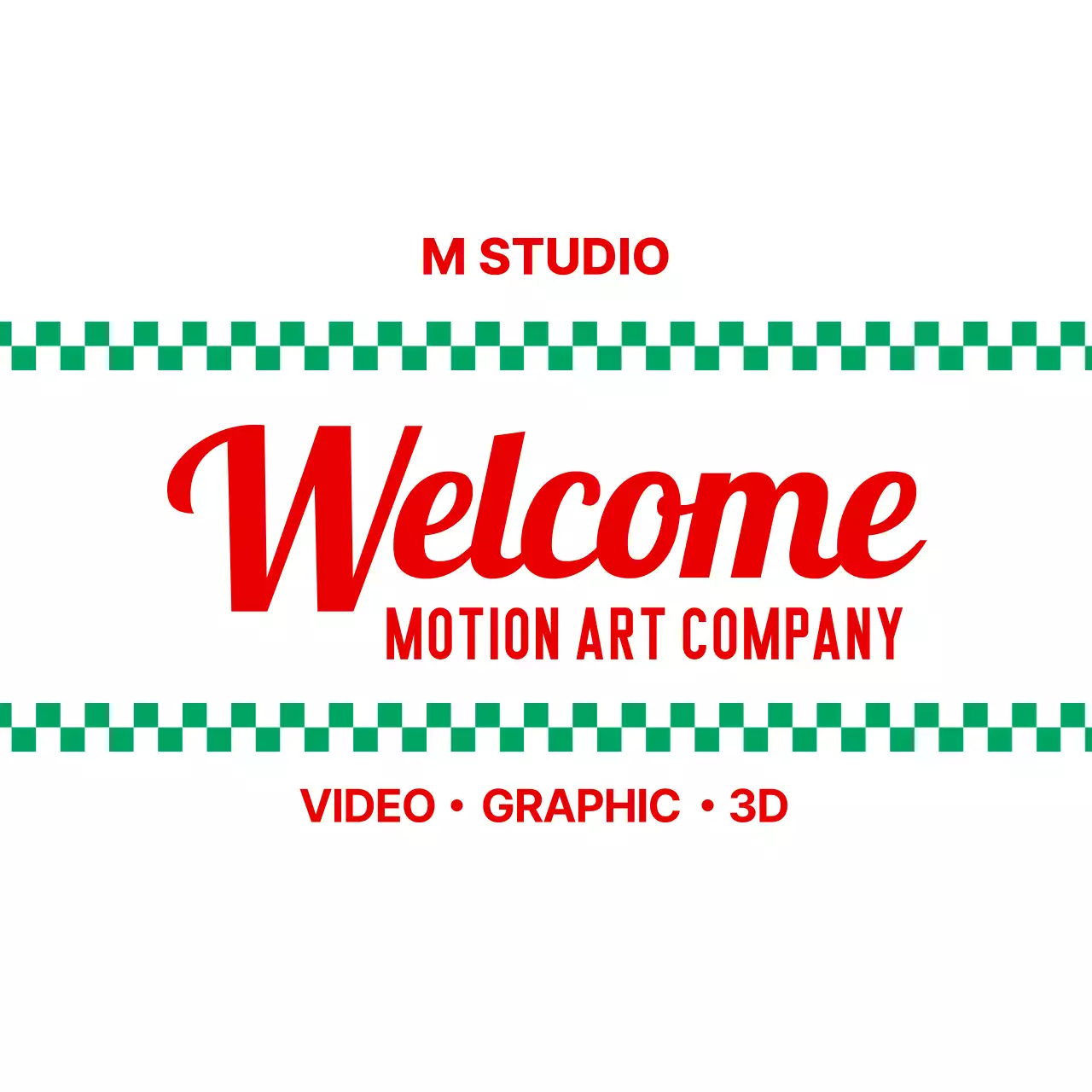 チェック柄が印象的なレトロな円形デザイン