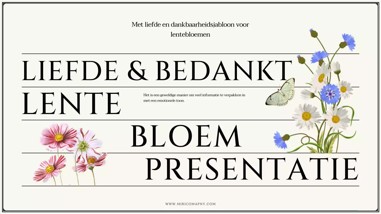 Vintage lentebloemen in ivoorkleurig ontwerpvoorstel