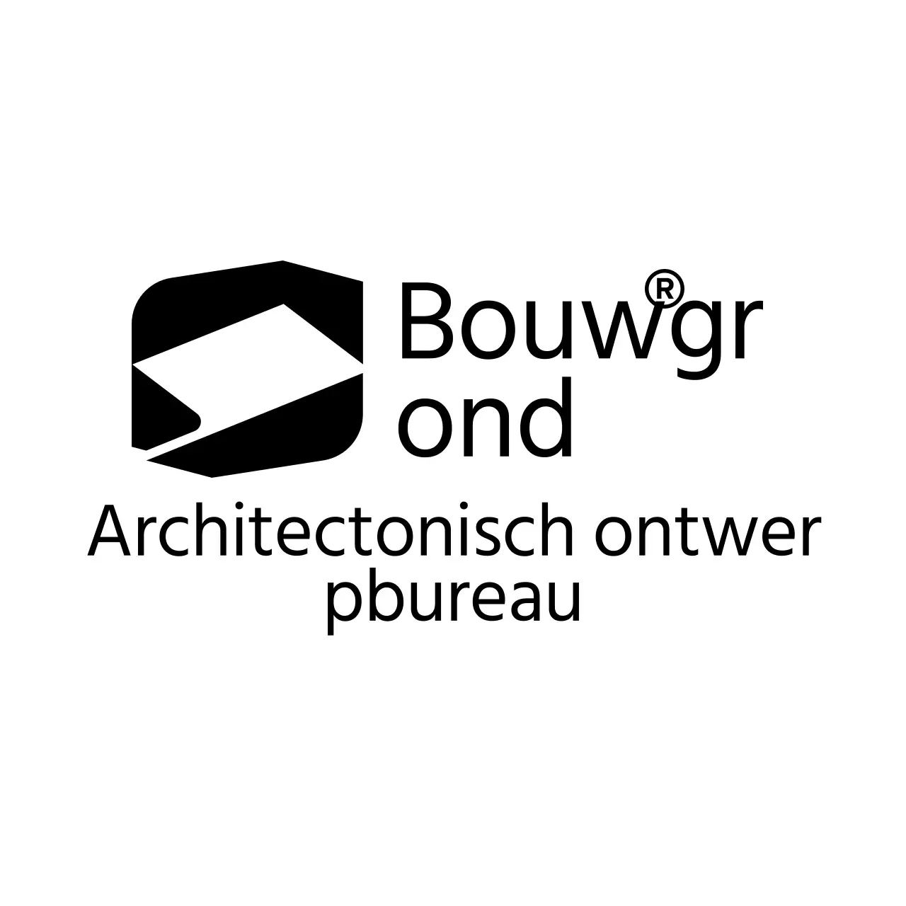 Zakelijke lay-out met een eenvoudig bedrijfslogo