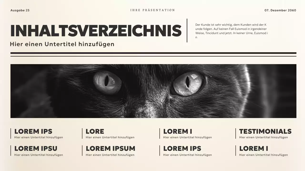 Schwarz und Beige Vintage News Theme Business Material