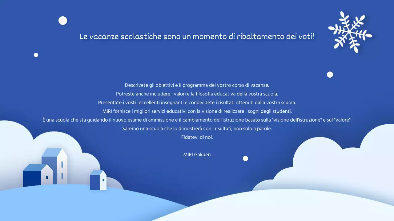 La vostra guida per un corso intensivo di vacanze invernali in bianco e blu