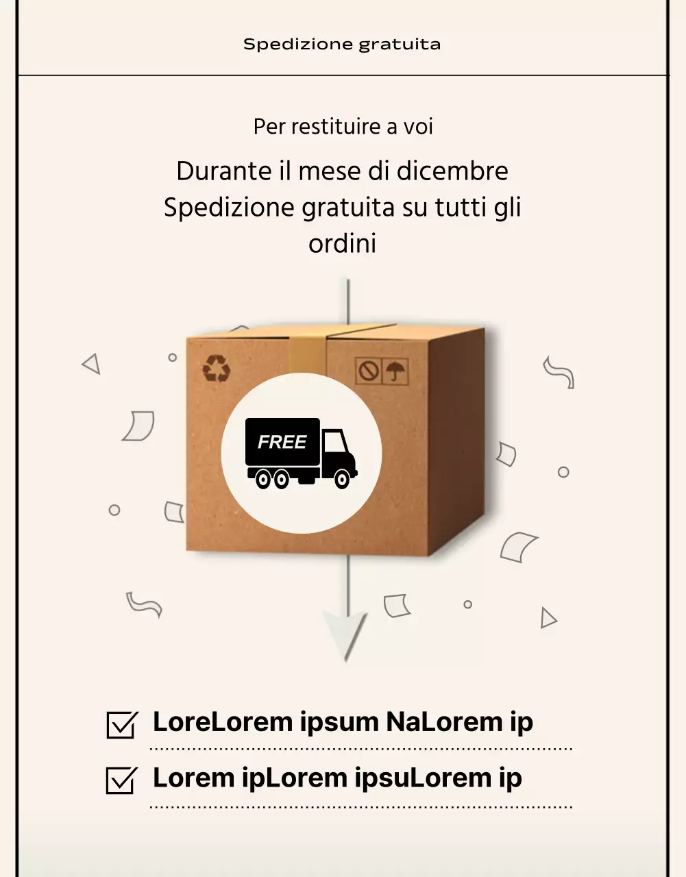 Stile essenziale in nero e beige Marchio commerciale