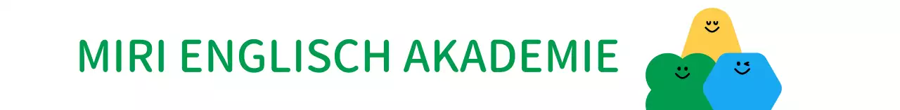 Niedliche English Academy in Gelb, Grün und Blau