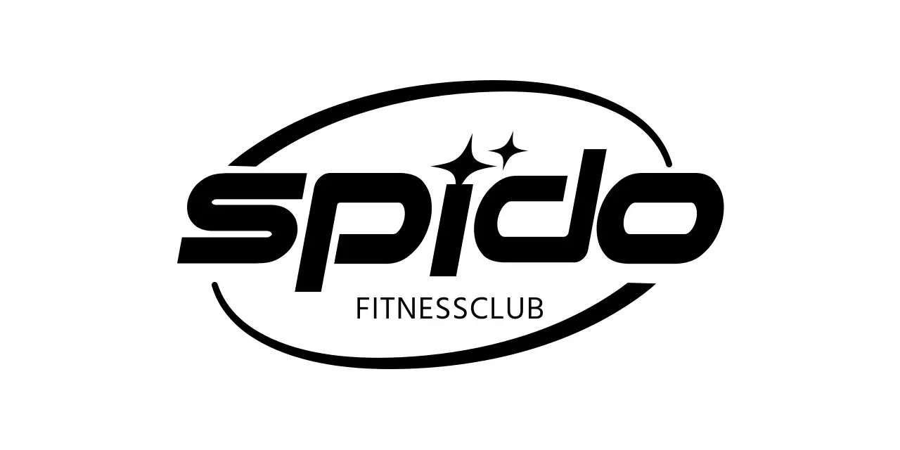 Gebogen geometrisch symbool vorm health club