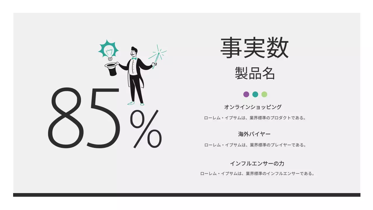 白黒のエレガントなビジネスレポート資料