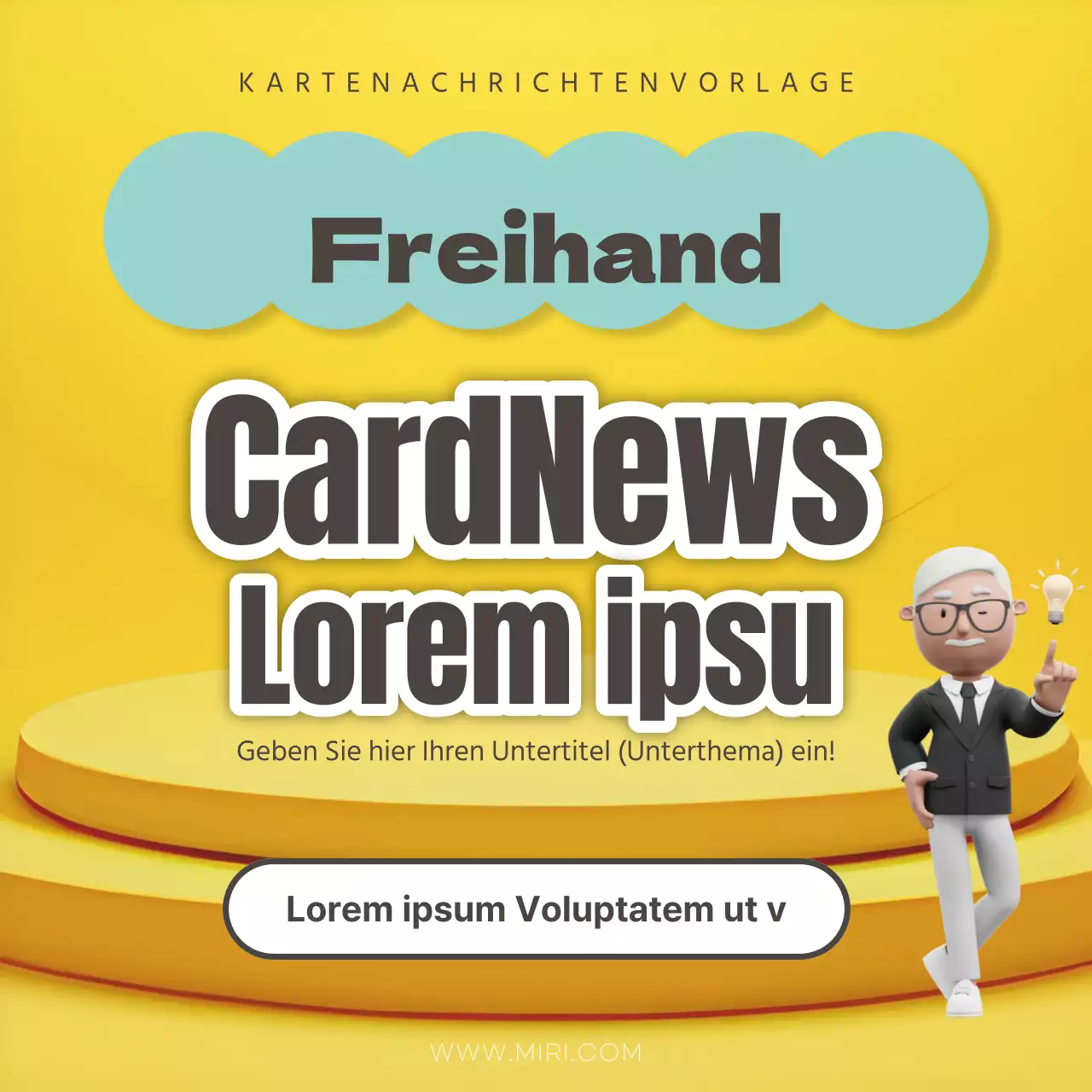 Ein kitschiges Durcheinander in Gelb und Hellblau