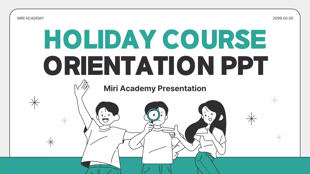 Teal Minimal Course Guide Presentation