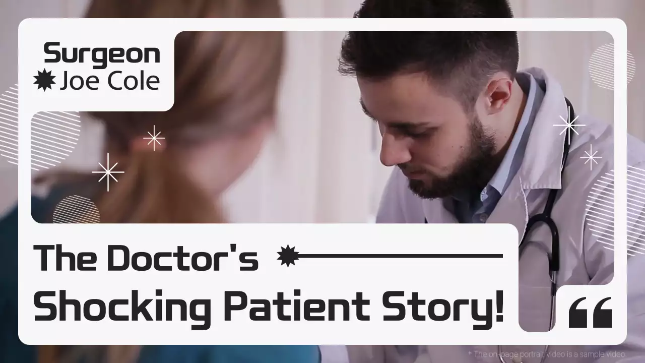 화이트 모던 메디컬 스토리 유튜브 썸네일