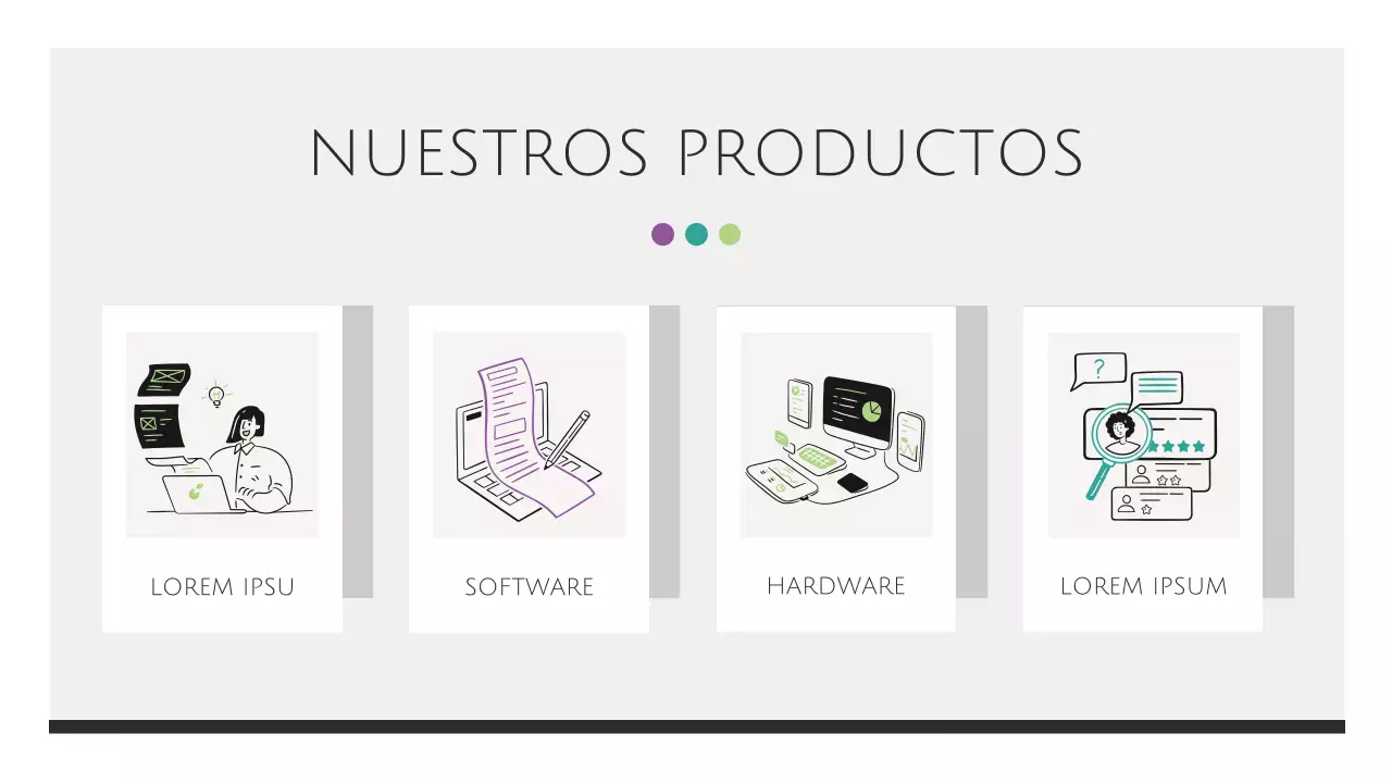 Elegante material para informes de empresa en blanco y negro