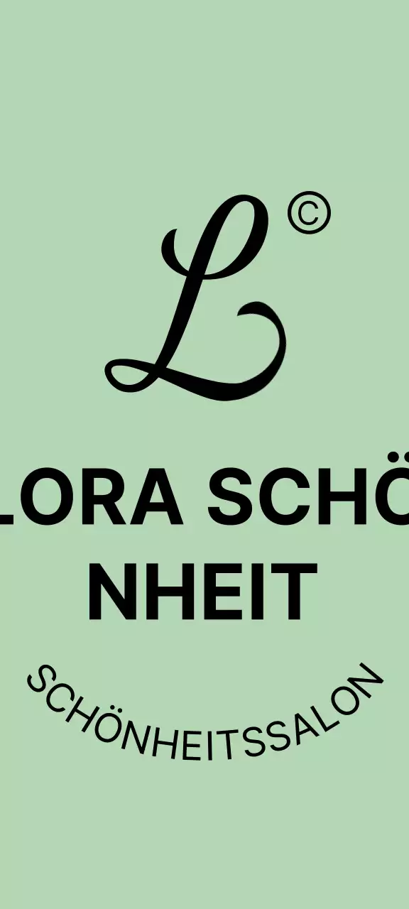 Luxuriöser Schönheitssalon mit kursivem Alphabet