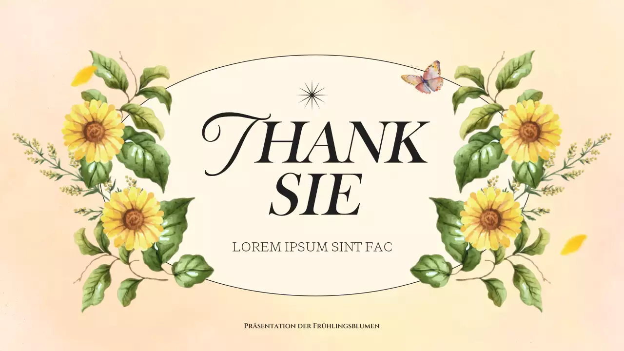 Klassische Frühlingsblumenpräsentation in Gelb und Grün