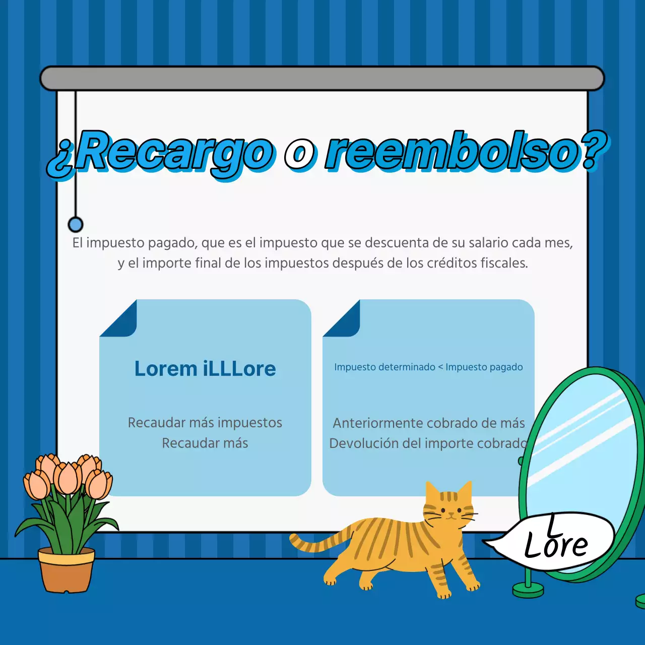 Contabilidad azul marino y blanca en pocas palabras