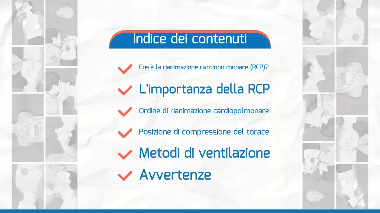 Materiale di formazione sulla RCP semplice in blu