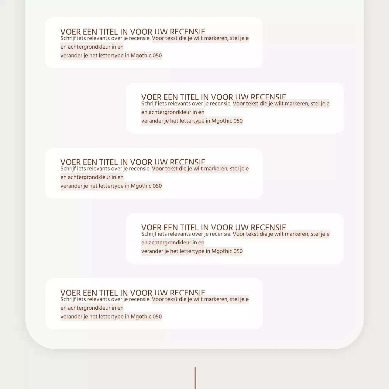 Advertentie voor een eenvoudige hanwa vakantiegeschenkset in beige en bruin