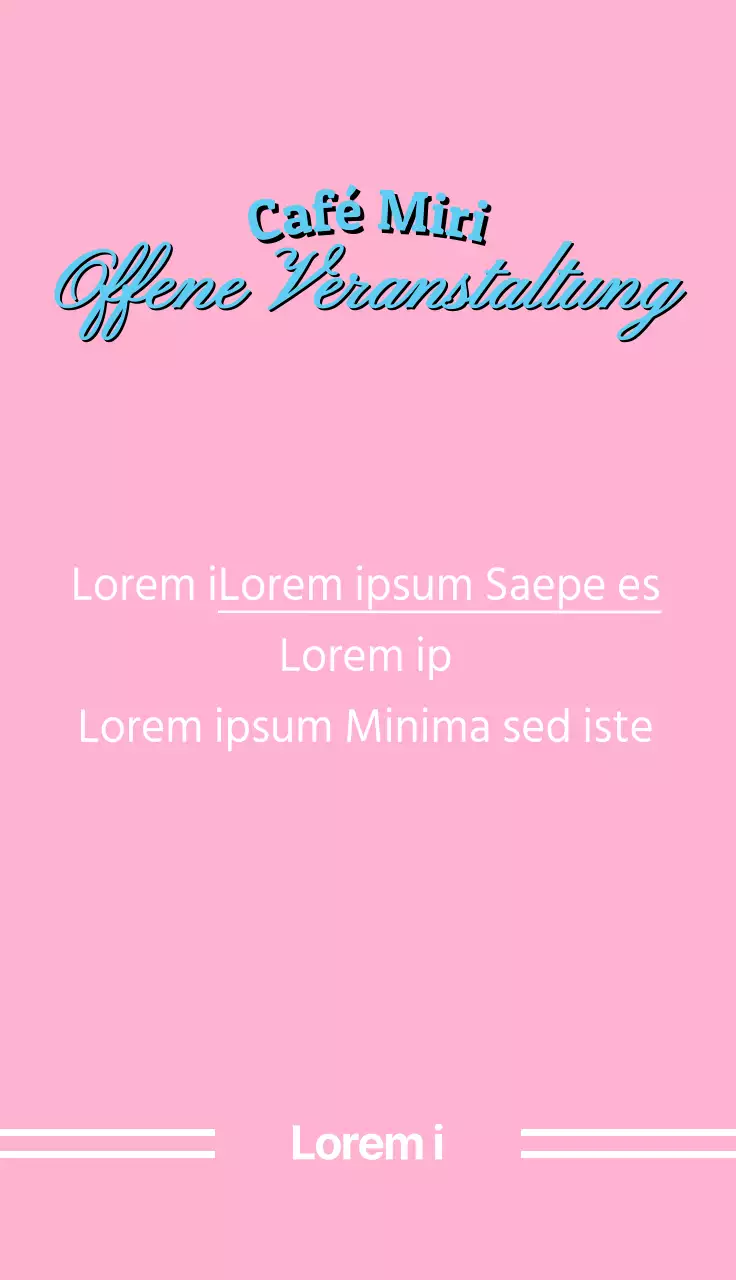 Emotionales Bild mit rosa kursiver Schrift auf natürlichem Hintergrund