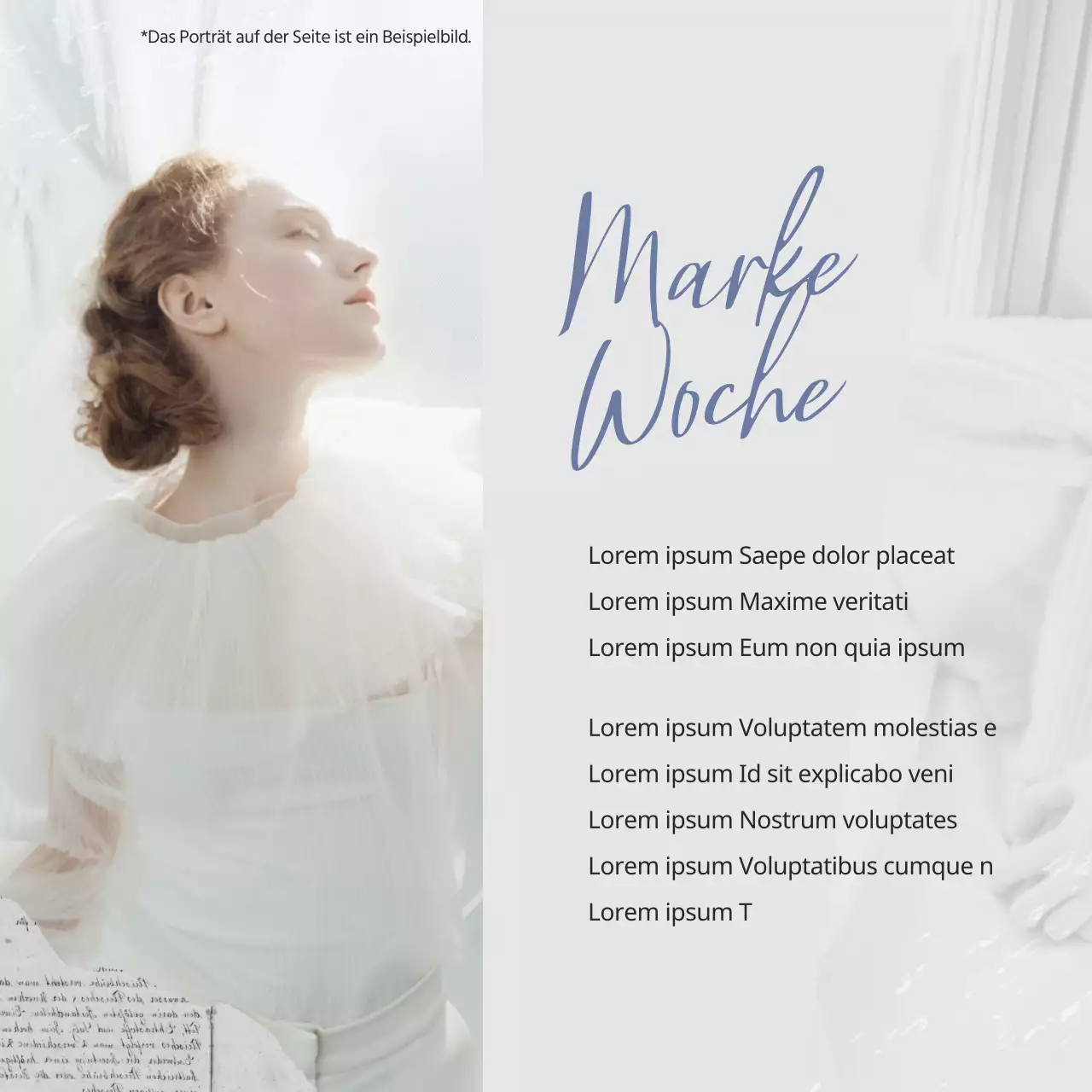 Werbung für eine Marke für schwarz-weiße Vintage-Kleidung