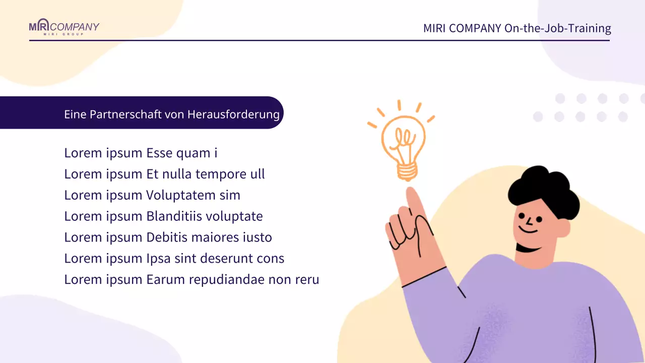 Ein einfacher HR-Schulungsleitfaden in Mauve und Orange