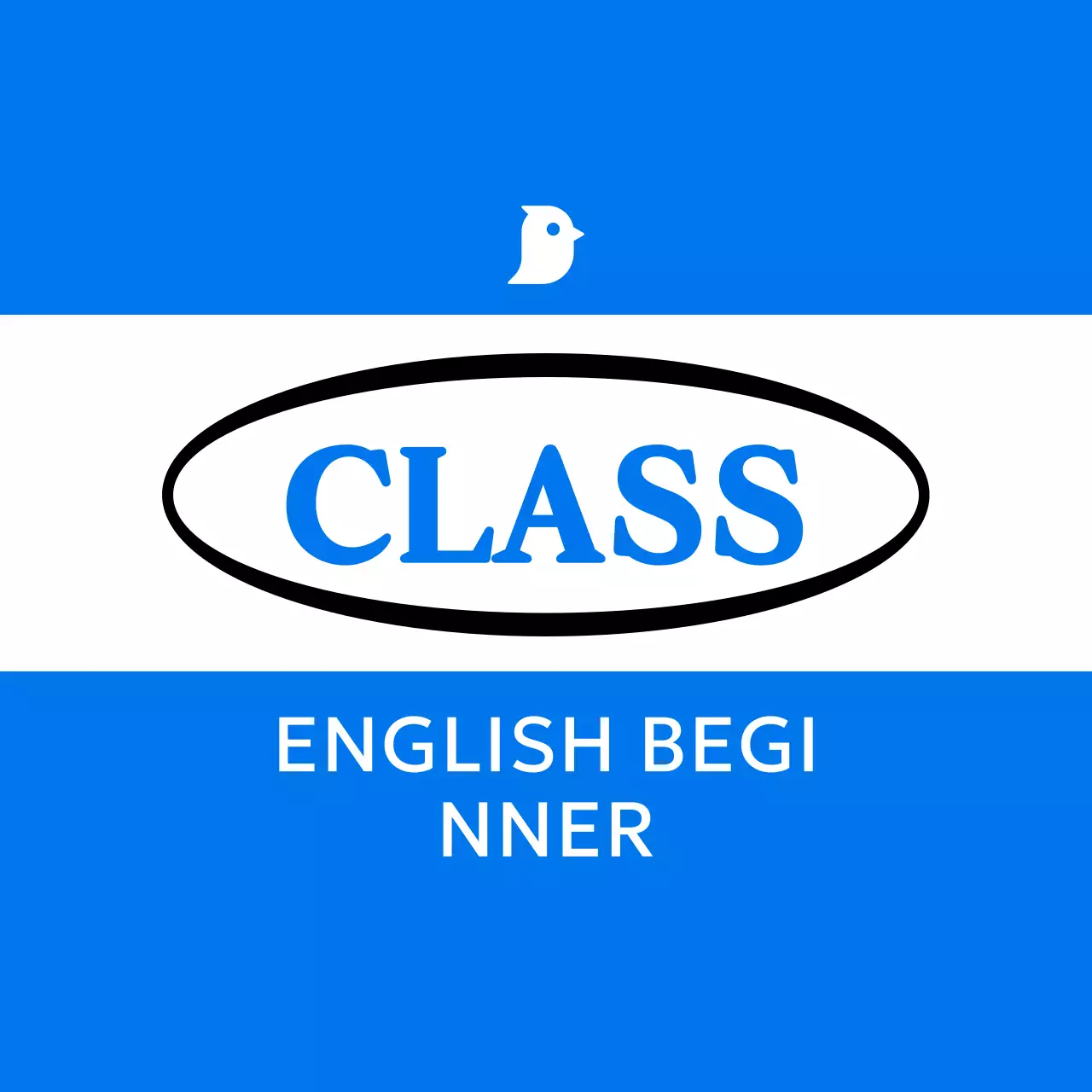 Desain bersih dengan latar belakang biru dan lingkaran di tengah