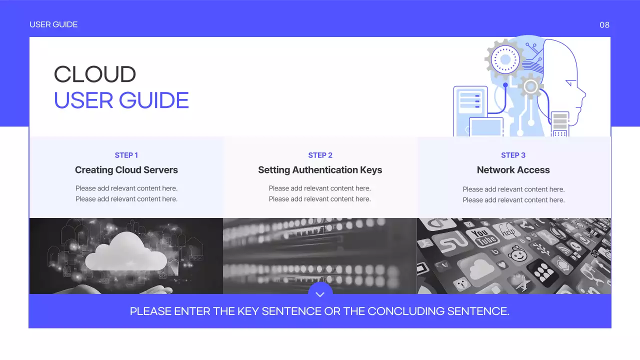 Blue Modern Service Presentation