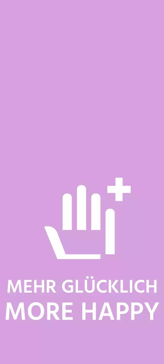 Einfaches Design mit Handsymbol