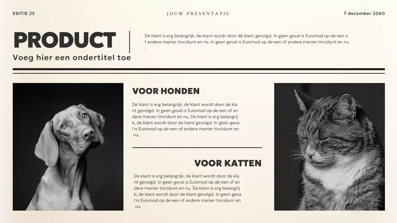 Zwart en Beige Vintage Nieuws-Thema Zakelijk Materiaal