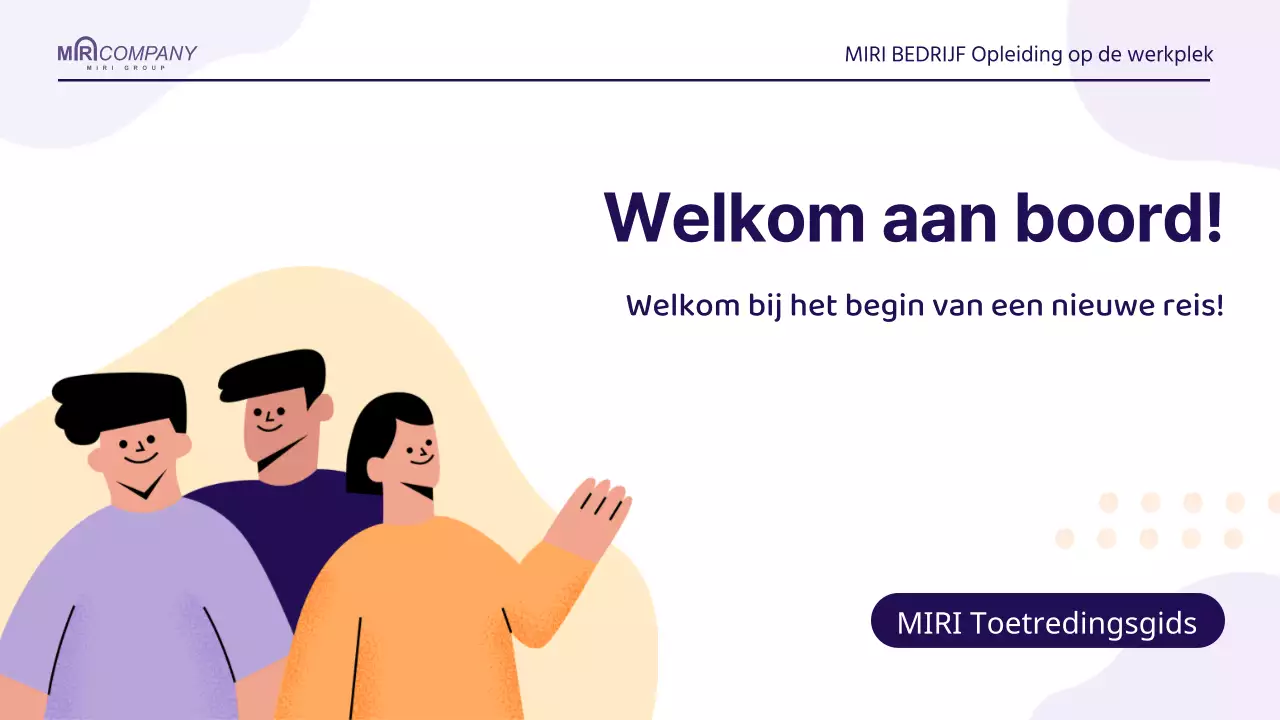 Een eenvoudige HR-trainingsgids in mauve en oranje