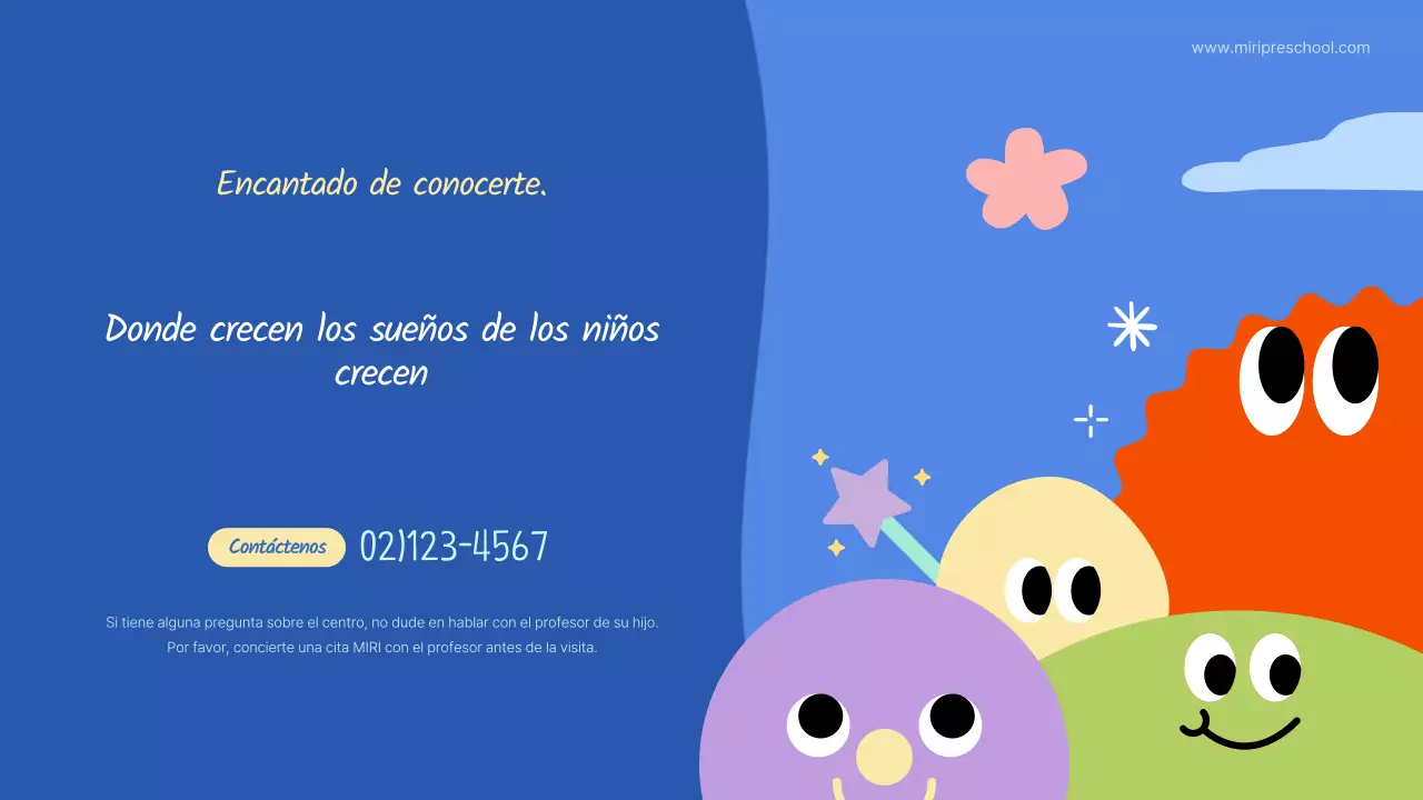 Guía para la contratación de niños de jardín de infancia azules y rosas