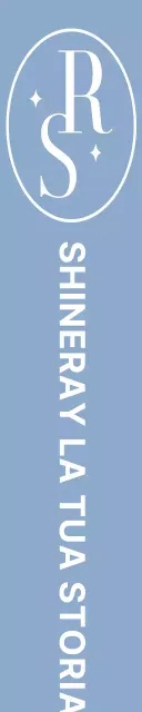 Lussuoso negozio di bellezza con logo in alfabeto con ovali e brillantini