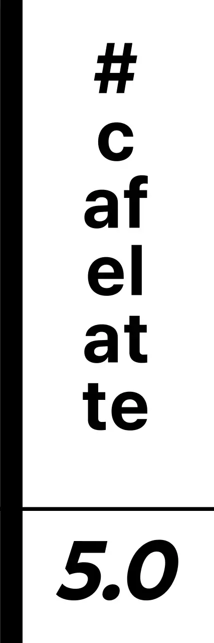 Moderne schwarze und weiße Getränke und Kaffee