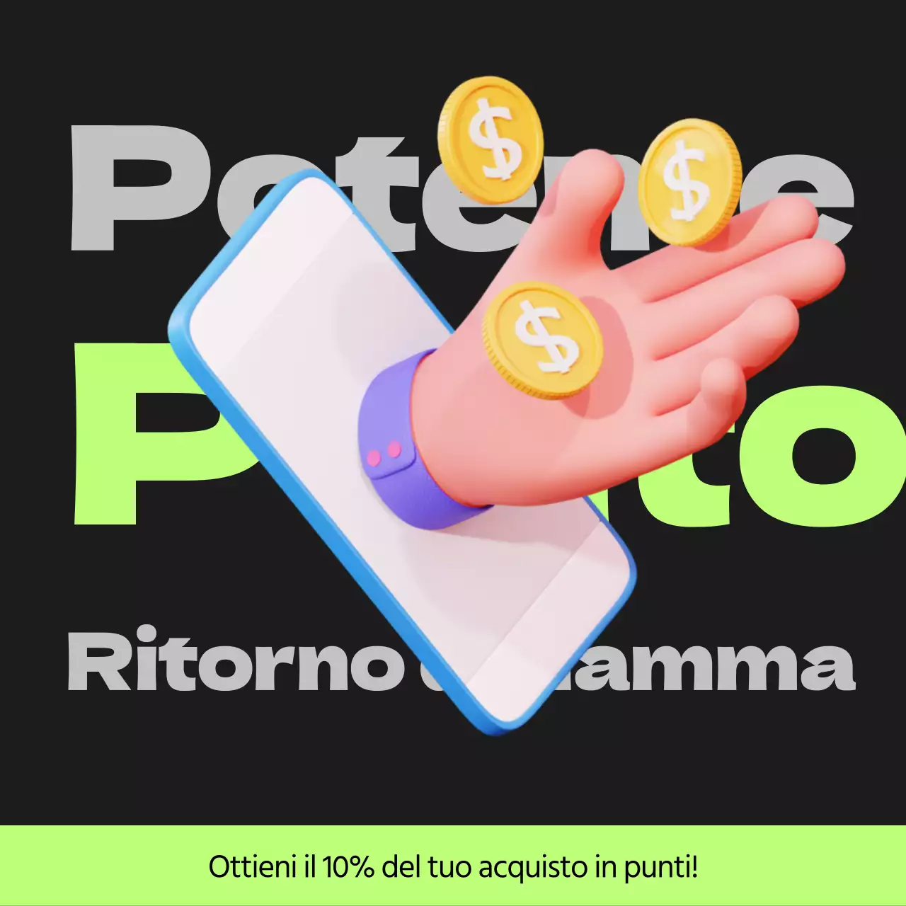 Posta in gioco Cyberpunk punti in nero e verde lime