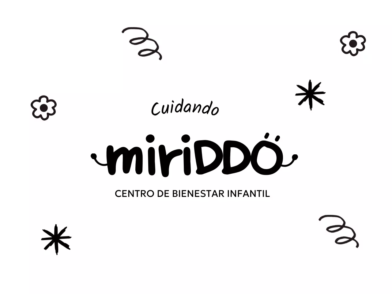 Bonito concepto de centro de bienestar infantil con ilustraciones dibujadas a mano