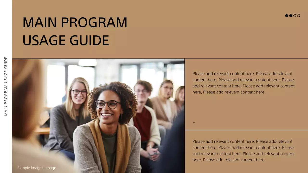 베이지 모던 사진 가이드 프레젠테이션