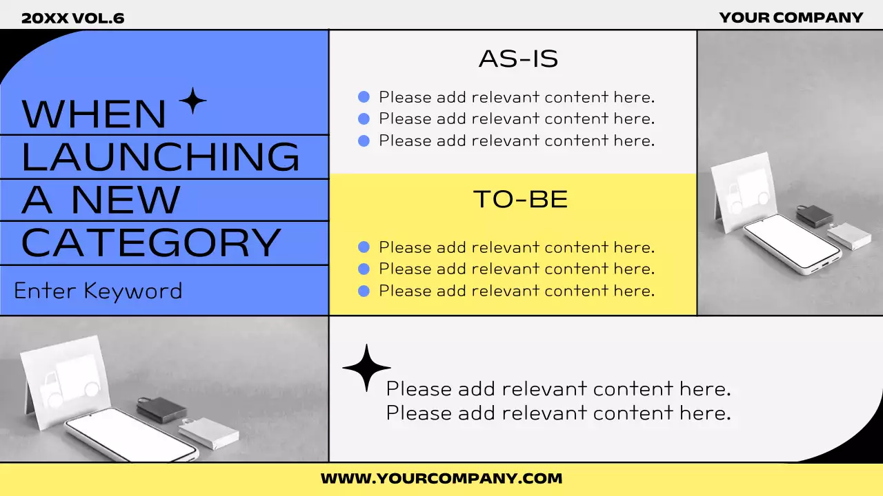 파랑과 노랑의 트렌드한 시장조사 보고서