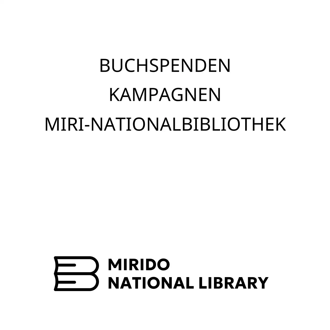 Ein einfaches Konzept für eine Nationalbibliothek mit einem Bibliotheksbuch-Logo