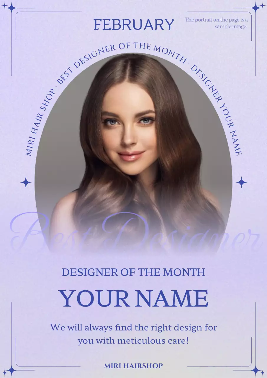 Purple Elegant Designer Announcement Poster