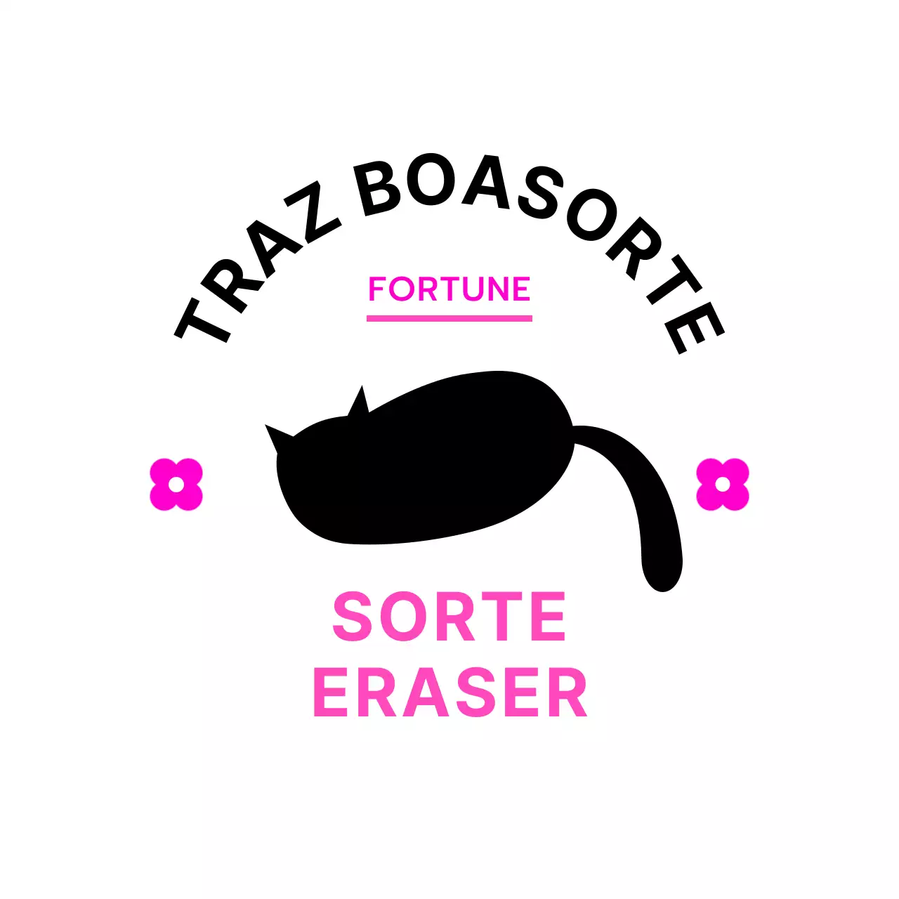 Desenho de papel de carta circular com um gato deitado