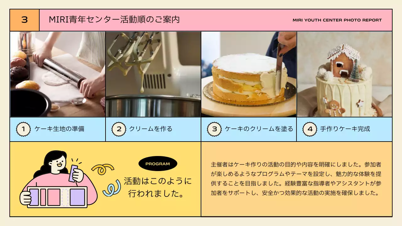 青 ポップ 教育 報告書 プレゼンテーション