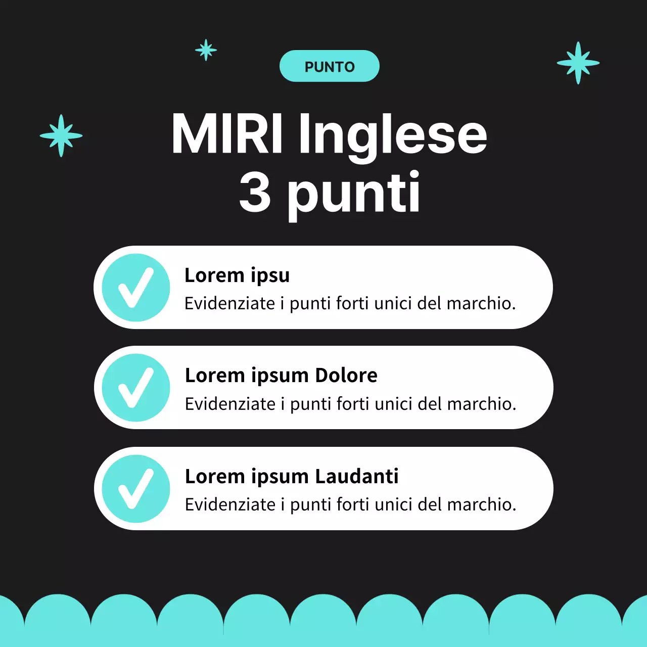 Un semplice kit di newsletter con marchio nero e azzurro