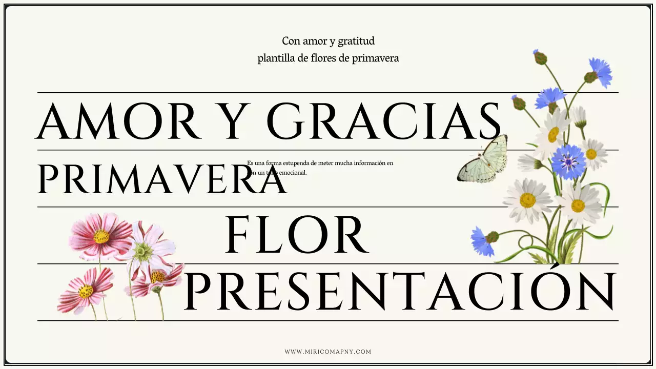 Propuesta de flores primaverales vintage en diseño marfil