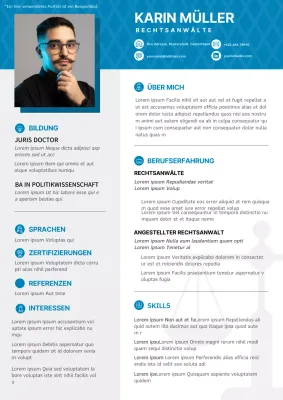 Weiß und Grau Einfacher Lebenslauf für Rechtsbeistand