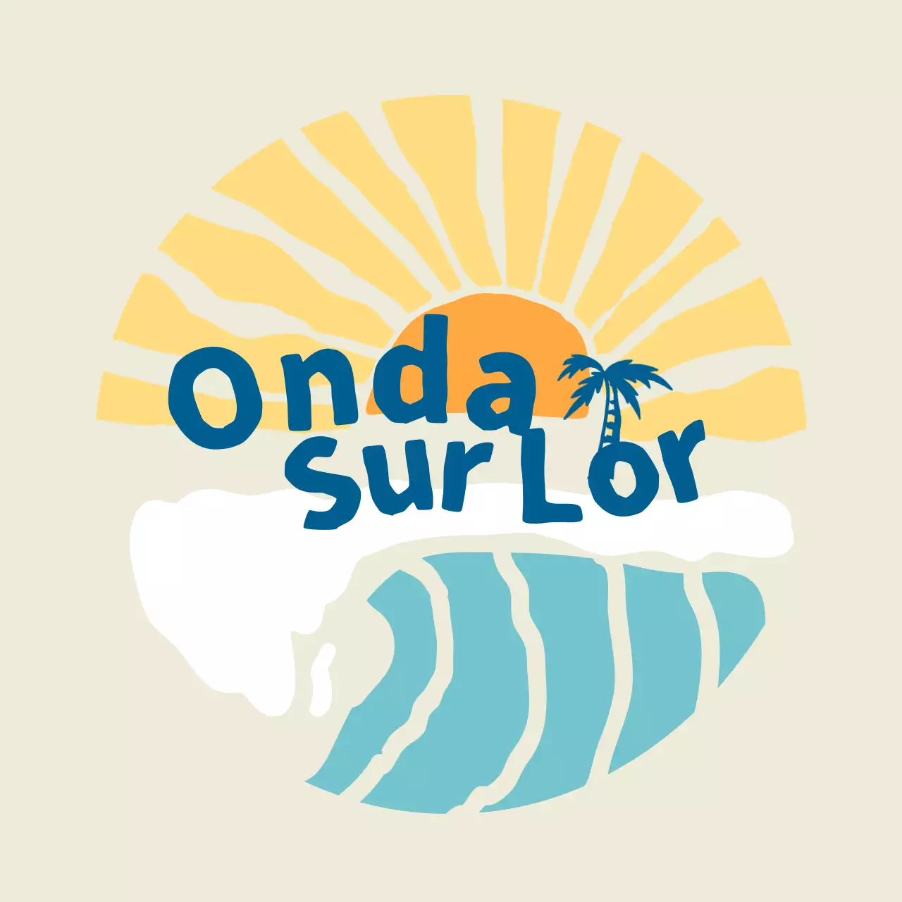 Un club di surfisti con illustrazioni di disegni d'epoca