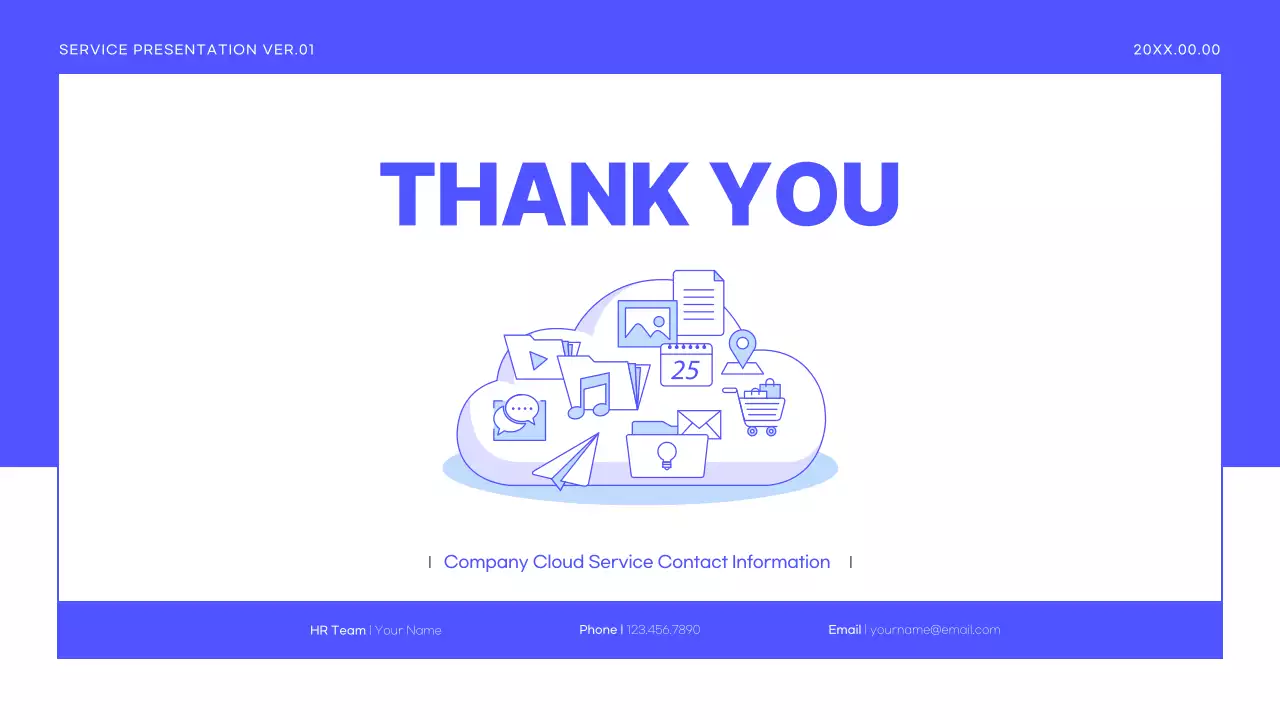 Blue Modern Service Presentation