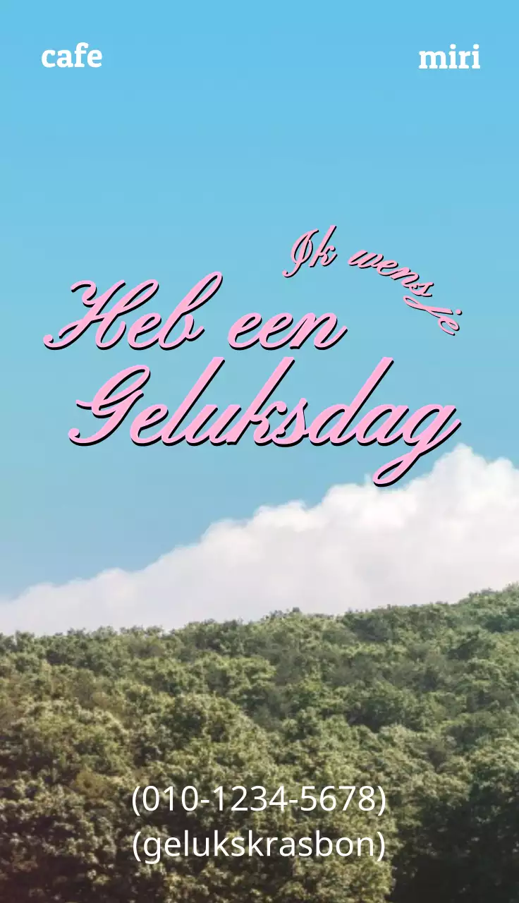 Emotioneel beeld met roze cursief schrift op een natuurlijke achtergrond