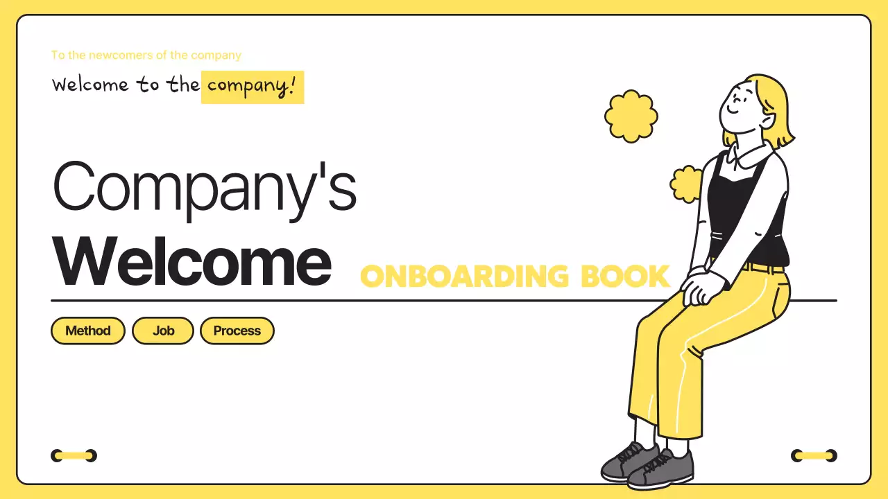 옐로우 모던 온보딩 가이드 프레젠테이션