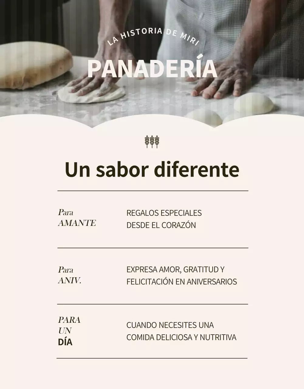 Promueva un evento de pastelería moderno en negro y beige
