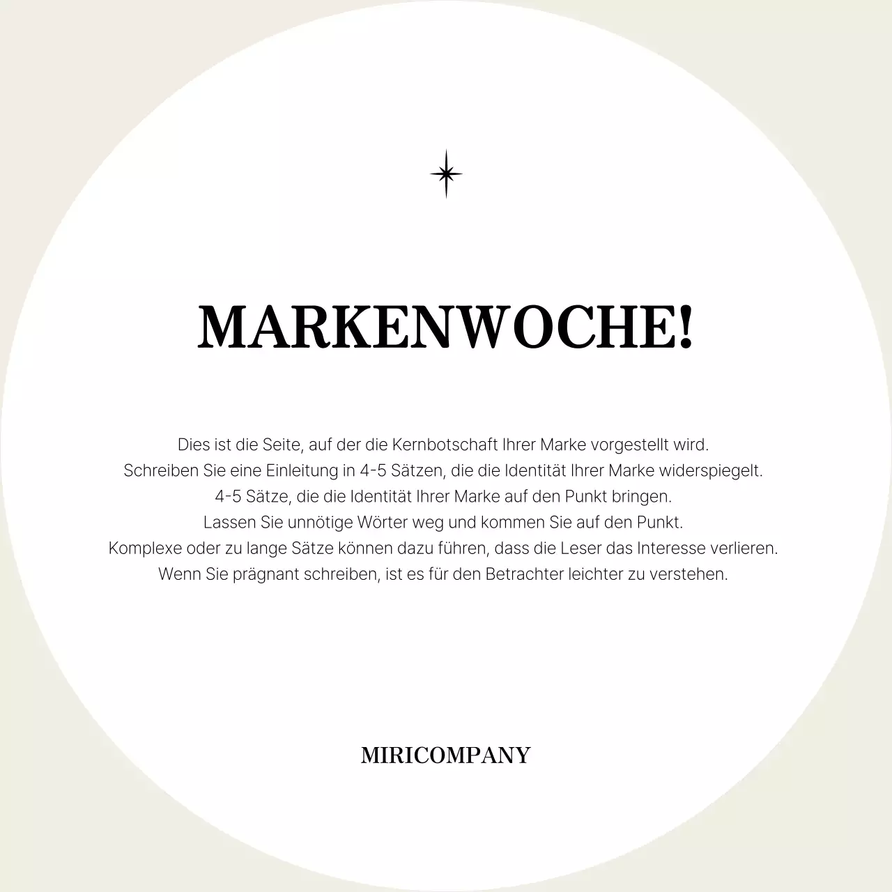 Ein einfacher Markenslip in Beige