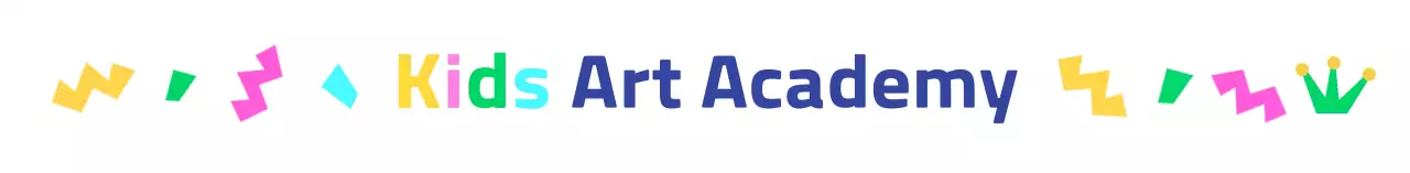 カラフルな幾何学図形が描かれたキッズアカデミーグッズ