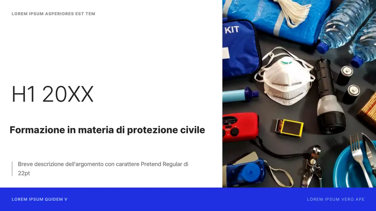 Formazione semplice di protezione civile in blu navy e nero